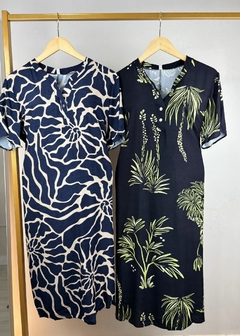 VESTIDO EM VISCOSE MIDI PLUS SIZE - Amsterdam Closet