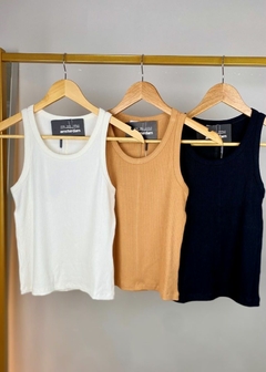REGATA NADADOR EM MALHA CANELADA FEMININA BÁSICA - Amsterdam Closet