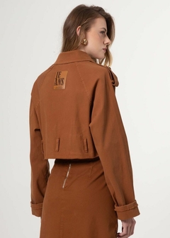 JAQUETA JEANS CROPPED CASUAL FEMININA na internet