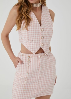 SAIA TWEED CURTA XADREZ FEMININA - comprar online