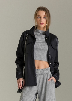 BLUSA MALHA MANGA CURTA CROPPED - Amsterdam Closet