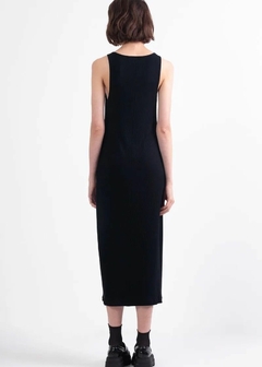 VESTIDO MALHA CANELADA MIDI - Amsterdam Closet
