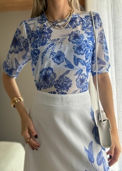 BLUSA LIVIA TULE ESTAMPADA na internet