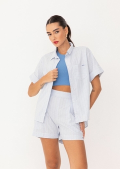 CAMISA MÀRCIA TECIDO MANGA CURTA - loja online