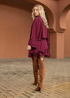 VESTIDO CREPE CURTO FEMININO na internet