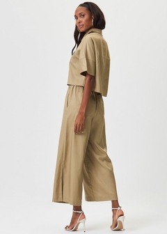 CAMISA BETINA CROPPED EM TECIDO - Amsterdam Closet