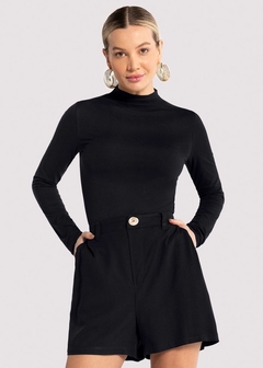 Blusa Malha Básica Gola Alta Feminina - Amsterdam Closet