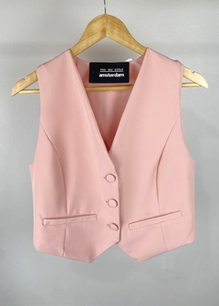 Colete Agata Cropped Alfaiataria Feminino - Amsterdam Closet
