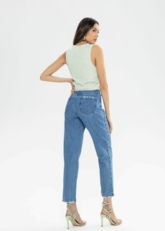 Imagem do CALÇA JEANS FEMININA LOOSE AZUL