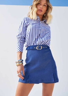 SHORT SAIA EM BEGALINE DENIM COM CINTO - loja online