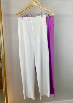 CALÇA EM LINHO RETA FEMININA - comprar online