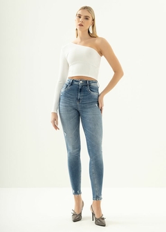 Calça Jeans Skinny Azul Feminina - loja online