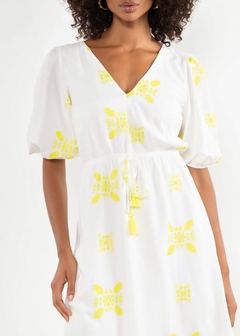 VESTIDO FEMININO SOLTO MIDI MEIA MANGA - comprar online