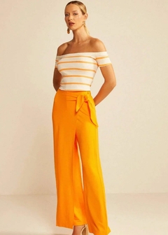 BLUSA MALHA CANELADA LISTRADA na internet