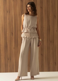 REGATA ALFAIATARIA COM BABADOS FEMININA - Amsterdam Closet