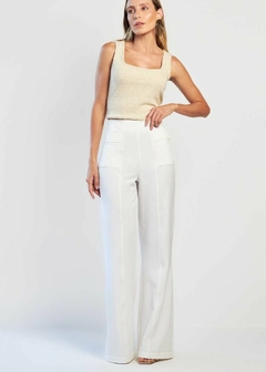 REGATA CROPPED MALHA CANELADA LUREX
