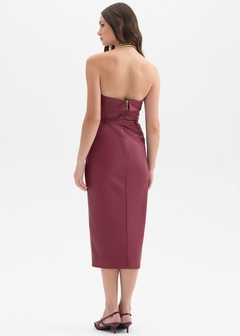VESTIDO MIDI JUSTO C/ CINTO - comprar online