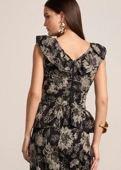 BLUSA TRICOLINE BORDADA FEMININA - comprar online