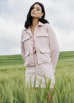 CASACO TWEED XADREZ FEMININO - Amsterdam Closet