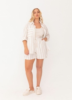 CAMISA EM ALGODÃO MANGA LONGA COM BOLSO - comprar online