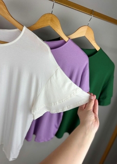 BLUSA MALHA VISCOSE COM MANGAS COM BABADOS - loja online