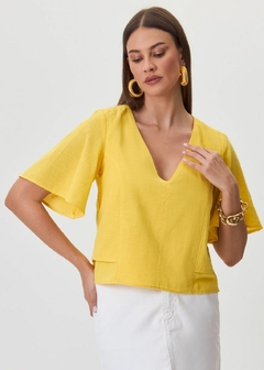 BLUSA ALGODÃO MANGA CURTA