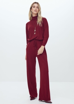 CALÇA SOLTA RETA TRICO - comprar online