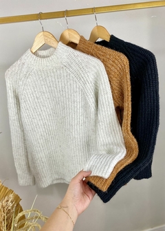 Blusa Tricot Fios de Brilho Inverno Feminina - comprar online