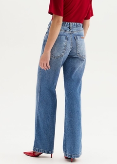CALÇA JEANS WIDE LEG COM CINTO - comprar online