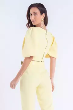*BLUSA CROPPED MANGA PUFF - loja online