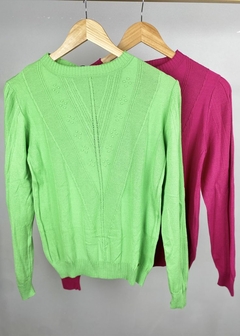 Blusa Tricot Trabalhado Casual Inverno Feminina - Amsterdam Closet