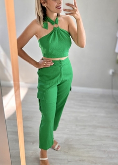Regata Jessica Linho Cropped Feminina - comprar online