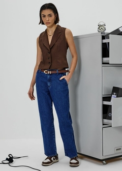 CALÇA JEANS RETA FEMININA - comprar online
