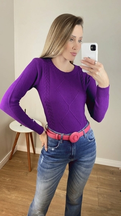 BLUSA TRICOT JUSTA FEMININA na internet