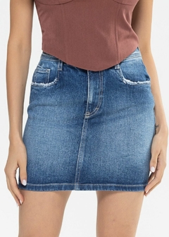 Imagem do SAIA JEANS FEMININA CURTA