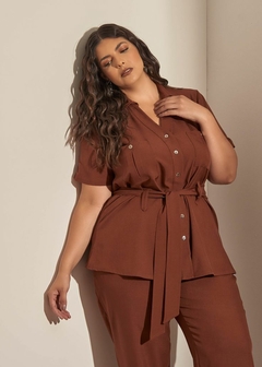 CAMISA ALFAIATRIA TWILL CASUAL FEMININA - loja online