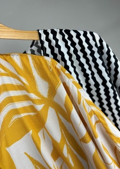 CAMISA VISCOSE PLUS SIZE ESTAMPADA