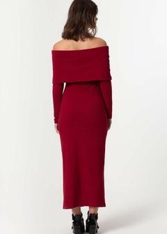 Imagem do Vestido Malha Midi Casual Inverno Feminino