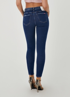 CALÇA VISUAL JEANS FEMININA MODELO SKINNY AZUL - comprar online