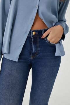 CALÇA JEANS SKINNY FEMININA AZUL PREMIUM - Amsterdam Closet