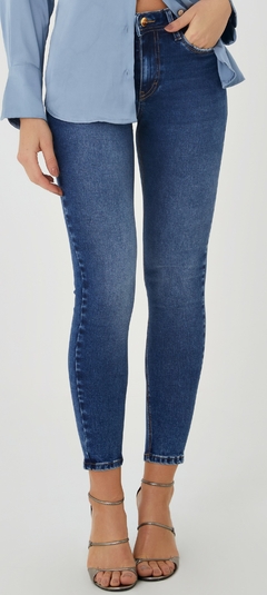 CALÇA JEANS SKINNY FEMININA AZUL PREMIUM