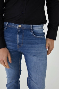 Imagem do CALÇA JEANS SLIM MASCULINA AZUL