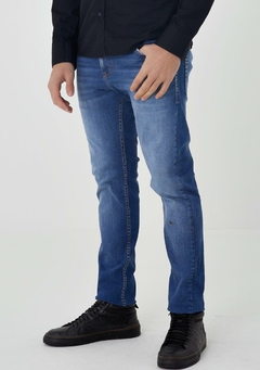 Imagem do CALÇA JEANS SLIM MASCULINA AZUL