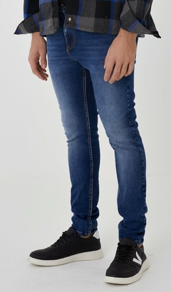 CALÇA JEANS SKINNY MASCULINA AZUL - loja online