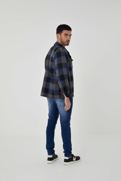 CALÇA JEANS SKINNY MASCULINA AZUL na internet