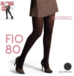MEIA CALÇA FEMININA OPACA FIO 80