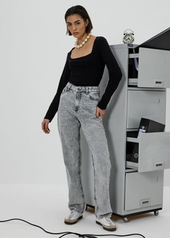 BLUSA DECOTE QUADRADO MANGA LONGA - loja online