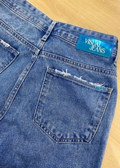 CALÇA JEANS FEMININA MOM AZUL - Amsterdam Closet