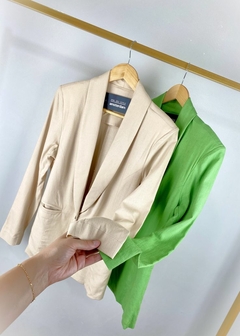 Imagem do Blazer Linho Alfaiataria Solto Feminino