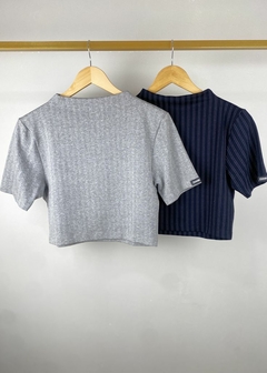 Imagem do BLUSA MALHA MANGA CURTA CROPPED